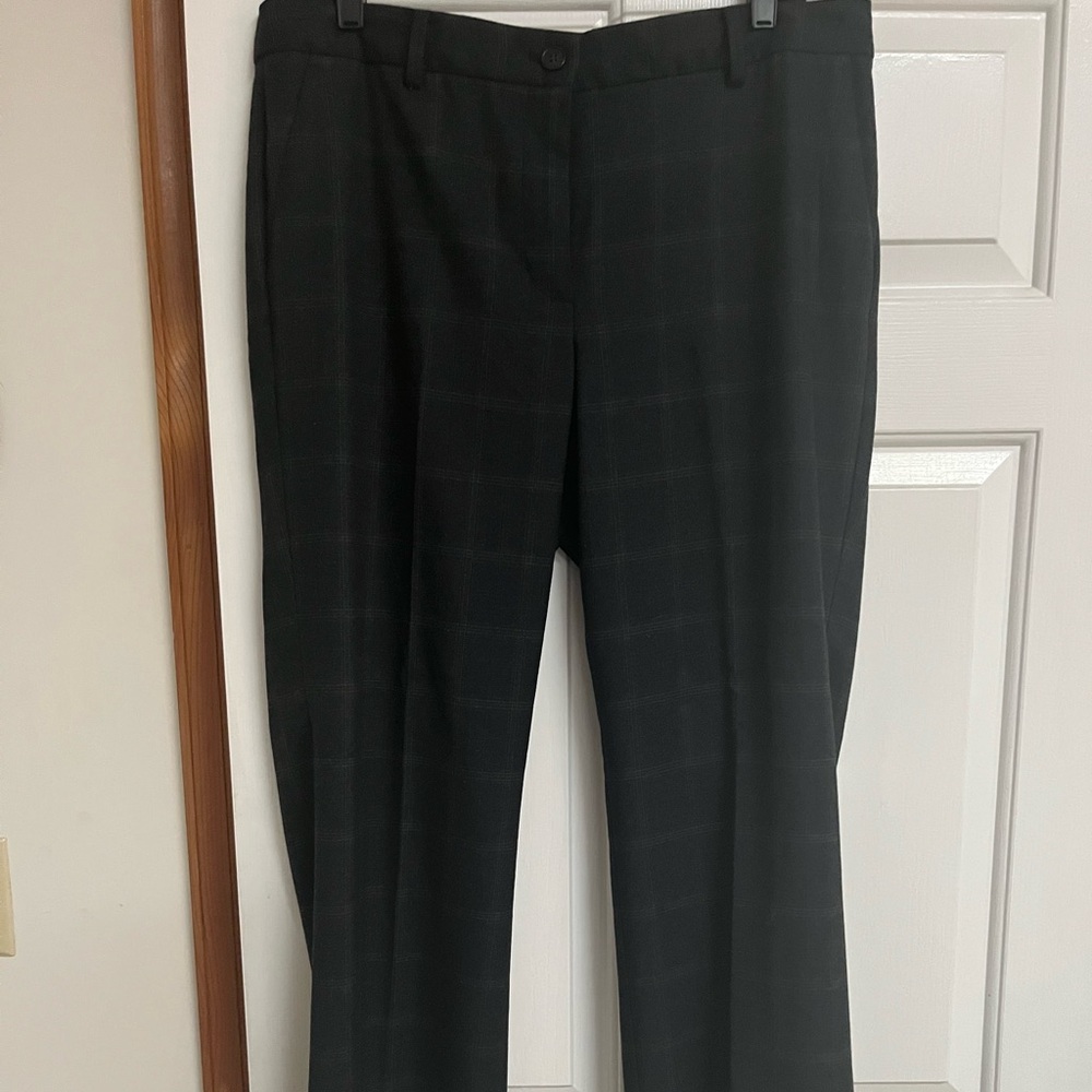 Talbots Men's Dark Plaid Dress Pants